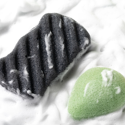 Colorful Bamboo Charcoal Konjac Facial Sponge Hydrating Facial Sponge